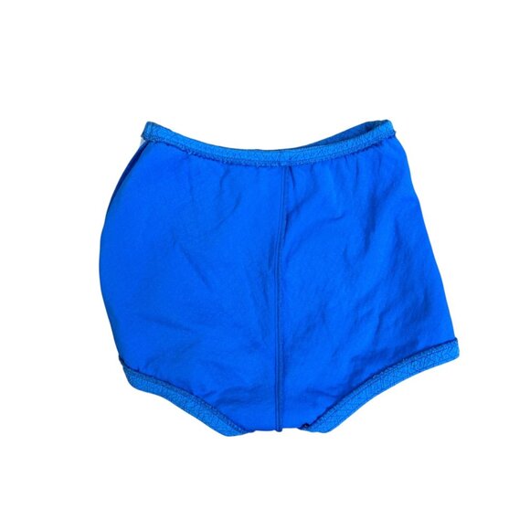 1960s two piece swimsuit by Jantzen blue textured high waist Size M - Picture 4 of 7